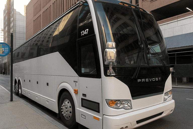 a Charter Bus Rental Lake Havasu City coach bus